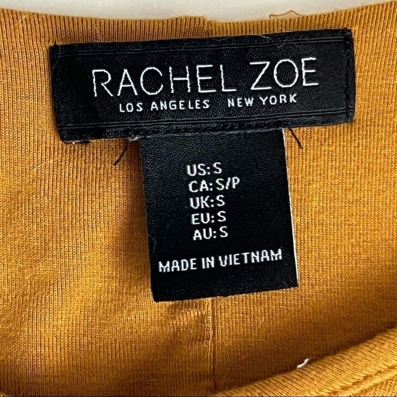 Rachel Zoe Soft Stretch Jersey Dress With Shark Bite Hem Size S - Picture 6 of 6